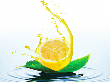 Artistic representation of a lemon